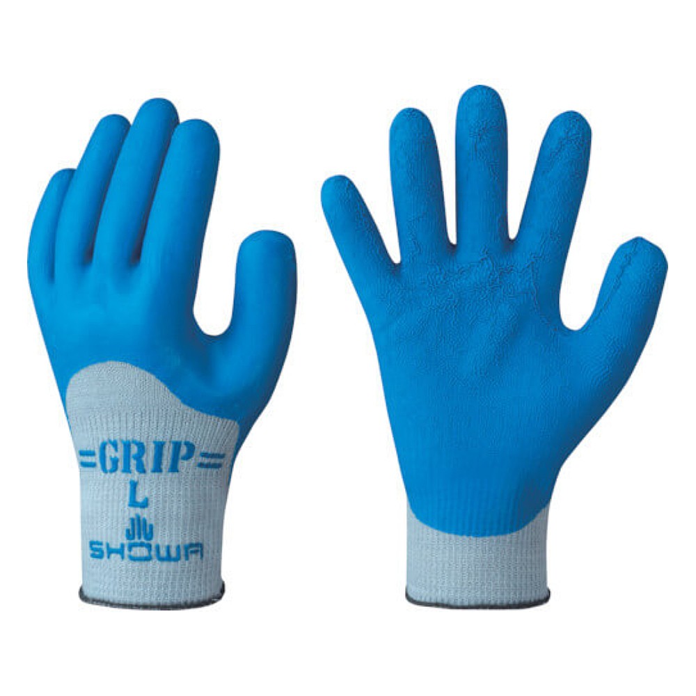 ถุงมือ อเนกประสงค์ SHOWA GLOVES NO313 Rubber Back-opened Gloves Grip ไซส์ S (3 คู่)