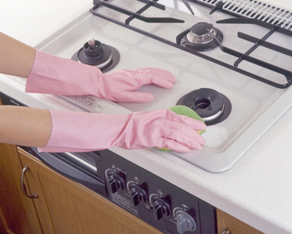 ถุงมือไนไตรล์ SHOWA GLOVES NHEXC Nice Hand Extra Medium Thick สีชมพู Size S
