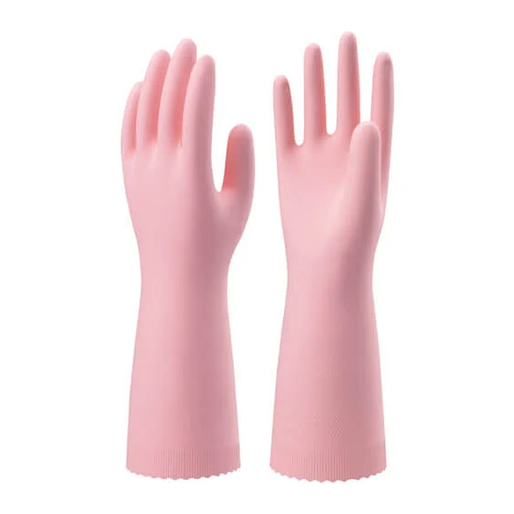 ถุงมือไนไตรล์ SHOWA GLOVES NHEXC Nice Hand Extra Medium Thick สีชมพู Size S