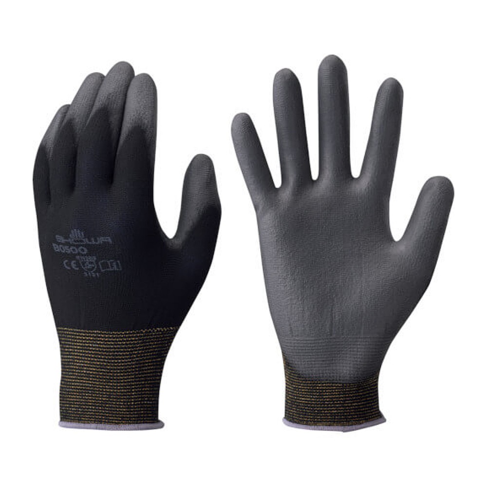 ถุงมือยูรีเทน SHOWA GLOVES Unlined B0500 Palm Fit Gloves สีดำ Size S