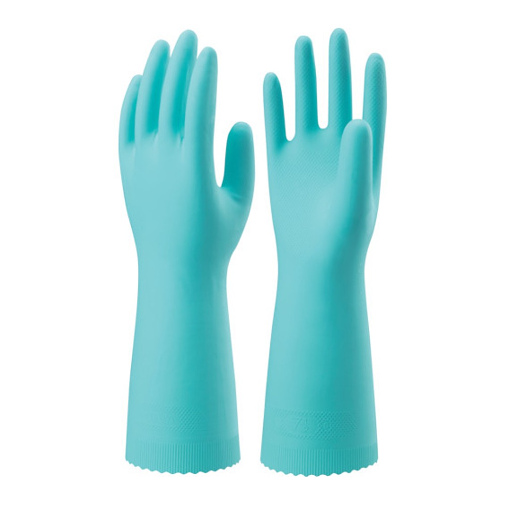 ถุงมือไนไตรล์ SHOWA GLOVES NHEXC Nice Hand Extra Medium Thick สีเขียวSize L