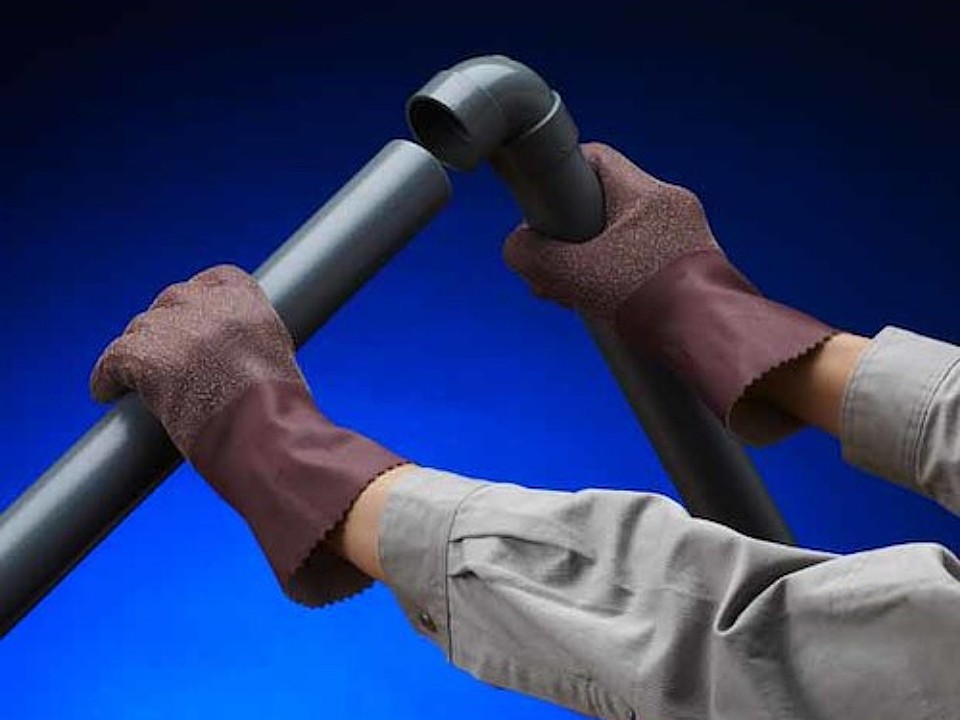 ถุงมือยาง SHOWA GLOVES NO350 Natural Rubber Gloves สีน้ำตาล ไซส์ LL
