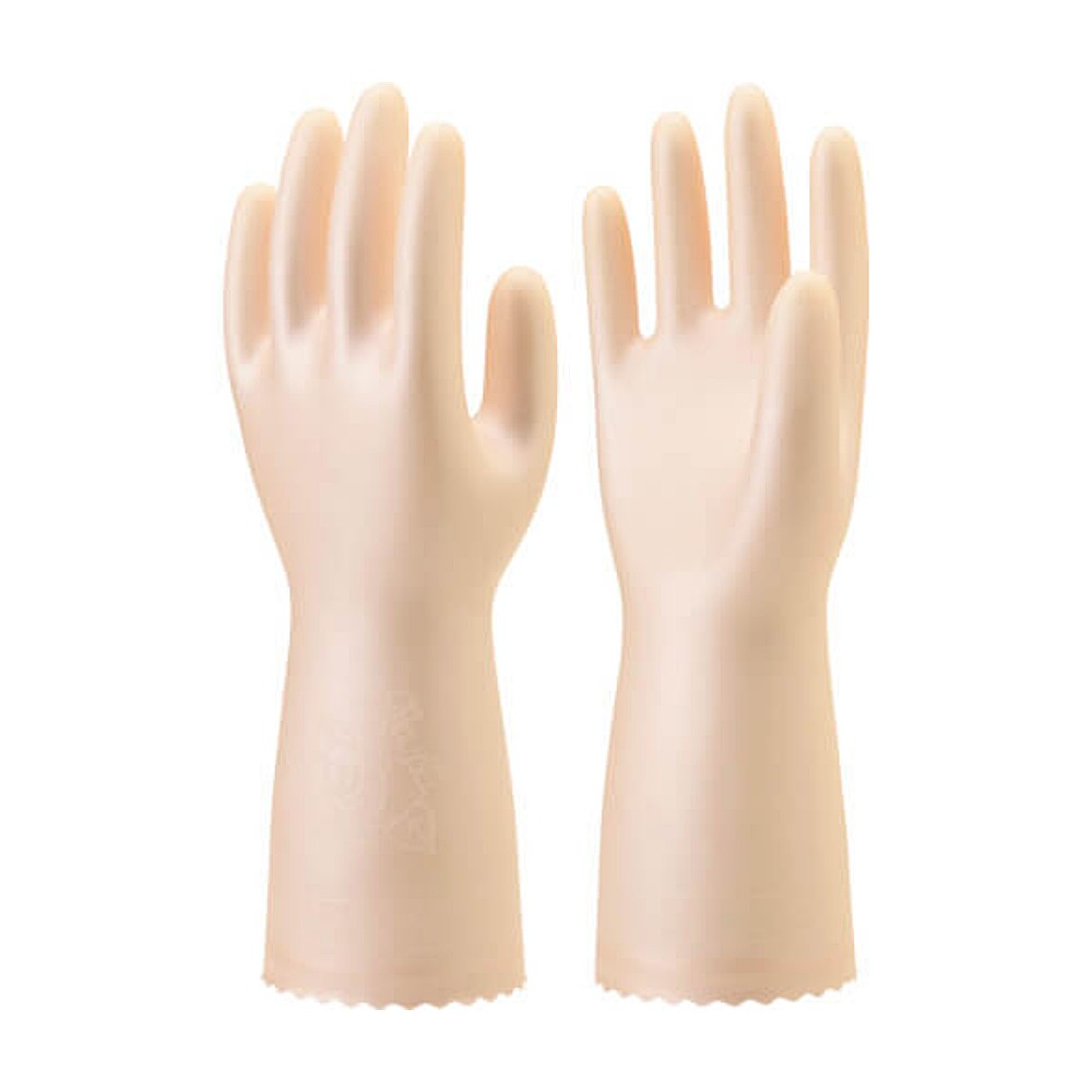 ถุงมือไนไตรล์ SHOWA GLOVES NHDS Nice Hand Smooth Touch สีชมพูมุก Size M
