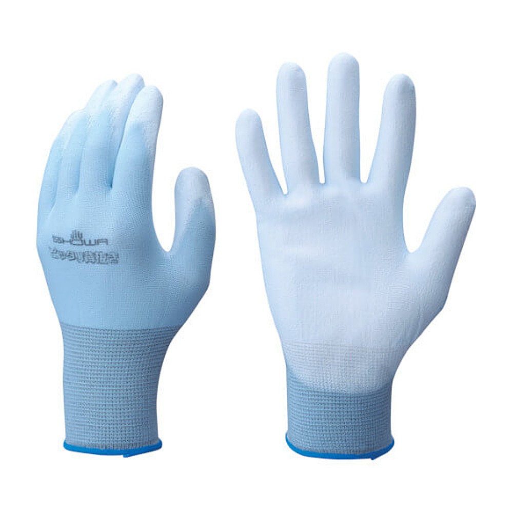 ถุงมือยูรีเทน SHOWA GLOVES NO260 Pittari Back-opened สีฟ้า ไซส์ S