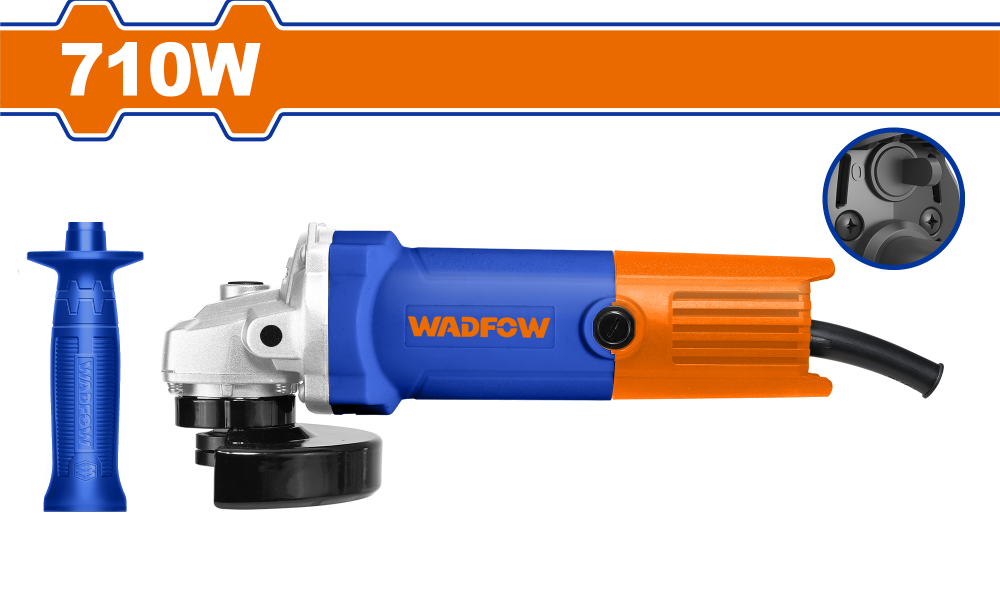 เครื่องเจียรไฟฟ้า WADFOW WAG35762 Angle grinder 710W ขนาด 4 นิ้ว