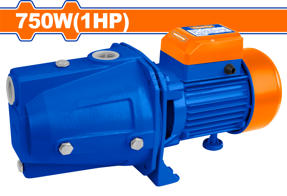 ปั๊มหอยโข่ง WADFOW WWPJA03 ขนาด 1 HP ขนาดท่อ 1x1 นิ้ว 750W