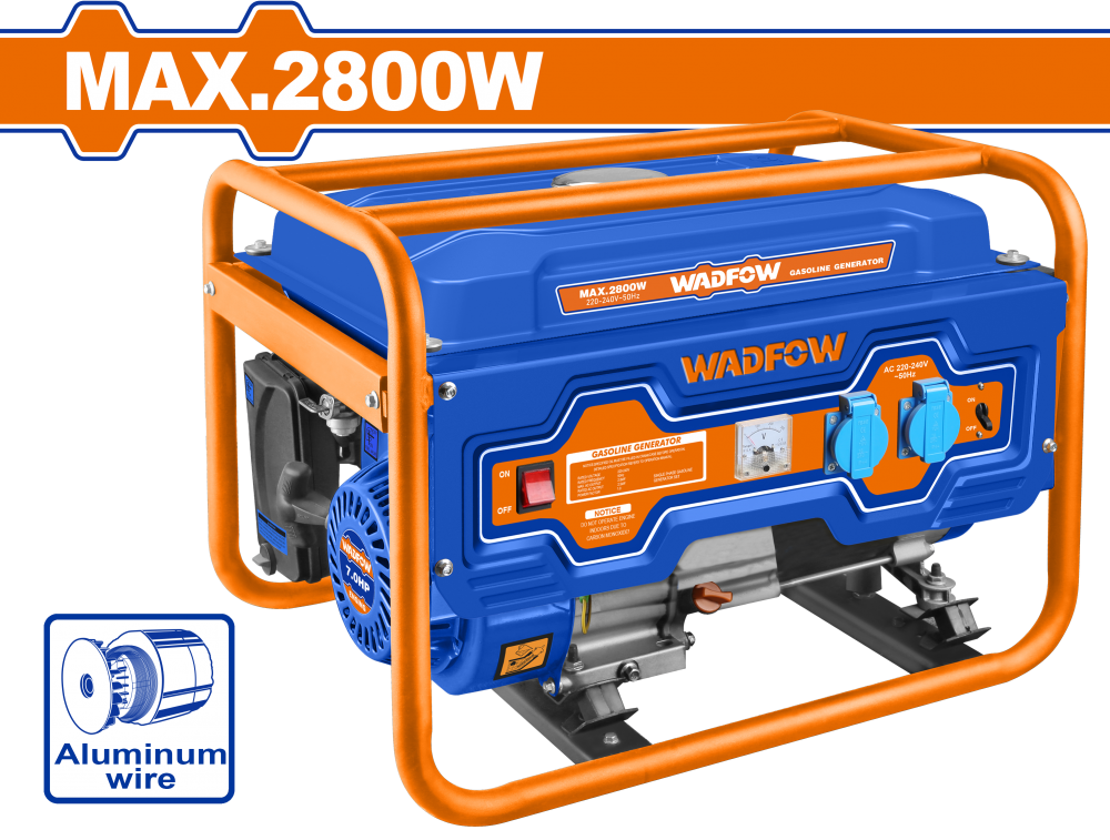 เครื่องปั่นไฟ เบนซิน WADFOW WGEAA05 กำลังไฟ 2.8 kW