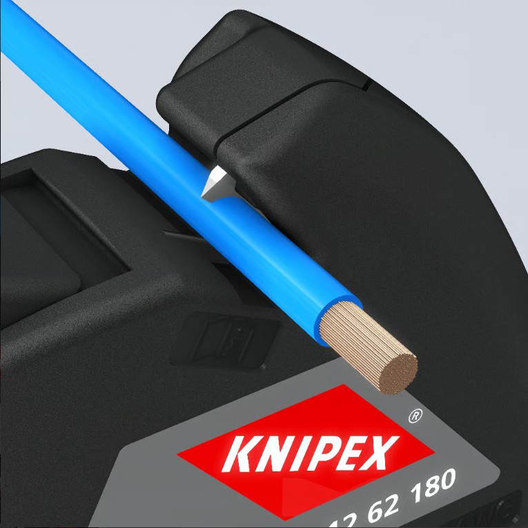คีมปอกสายไฟ KNIPEX Automatische Abisolierzange 12 62 180 นาด 0 2 6 0 mm 