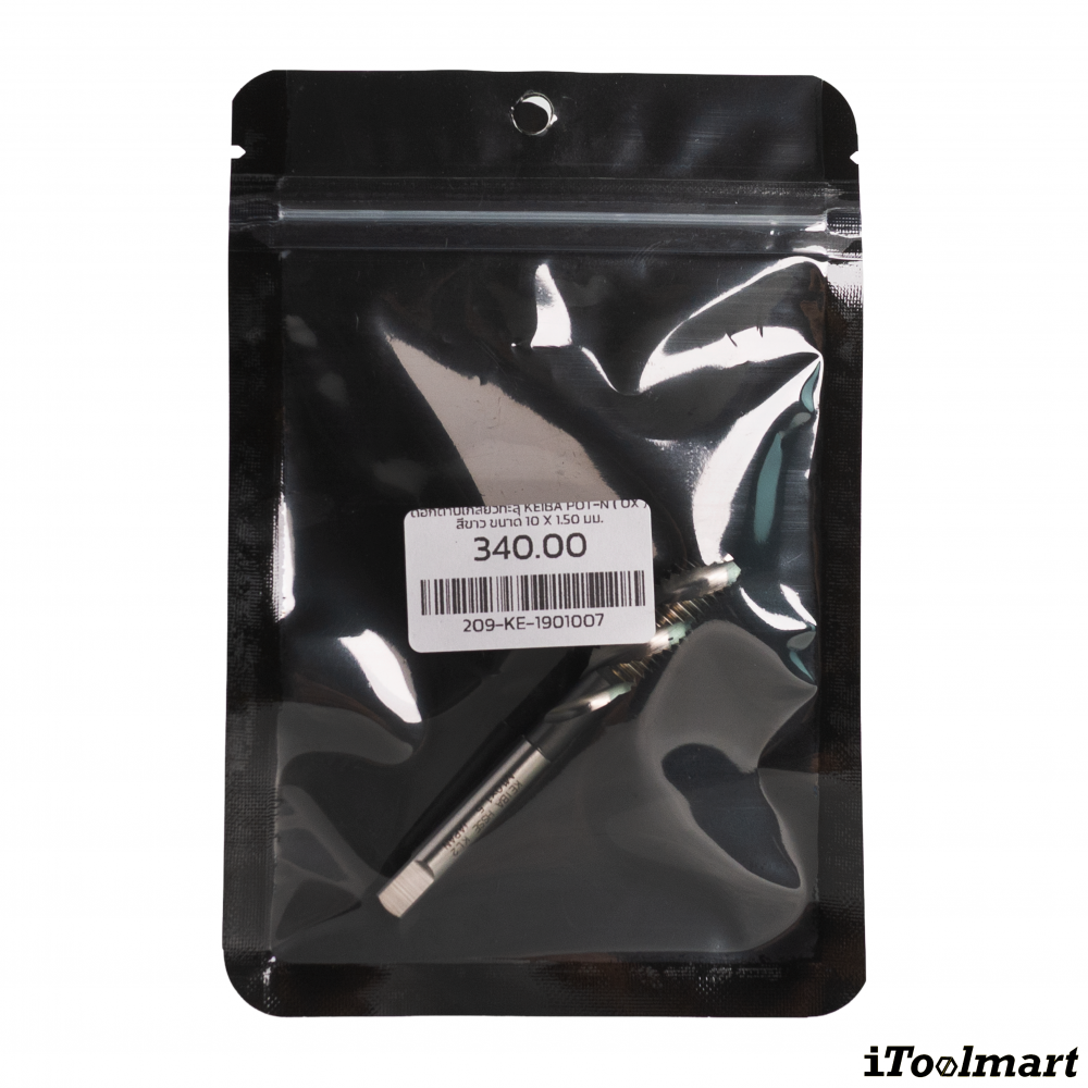 ดอกต๊าปเกลียวทะลุ KEIBA POT N   OX   สีขาว ขนาด 10 x 1 50  มม 
