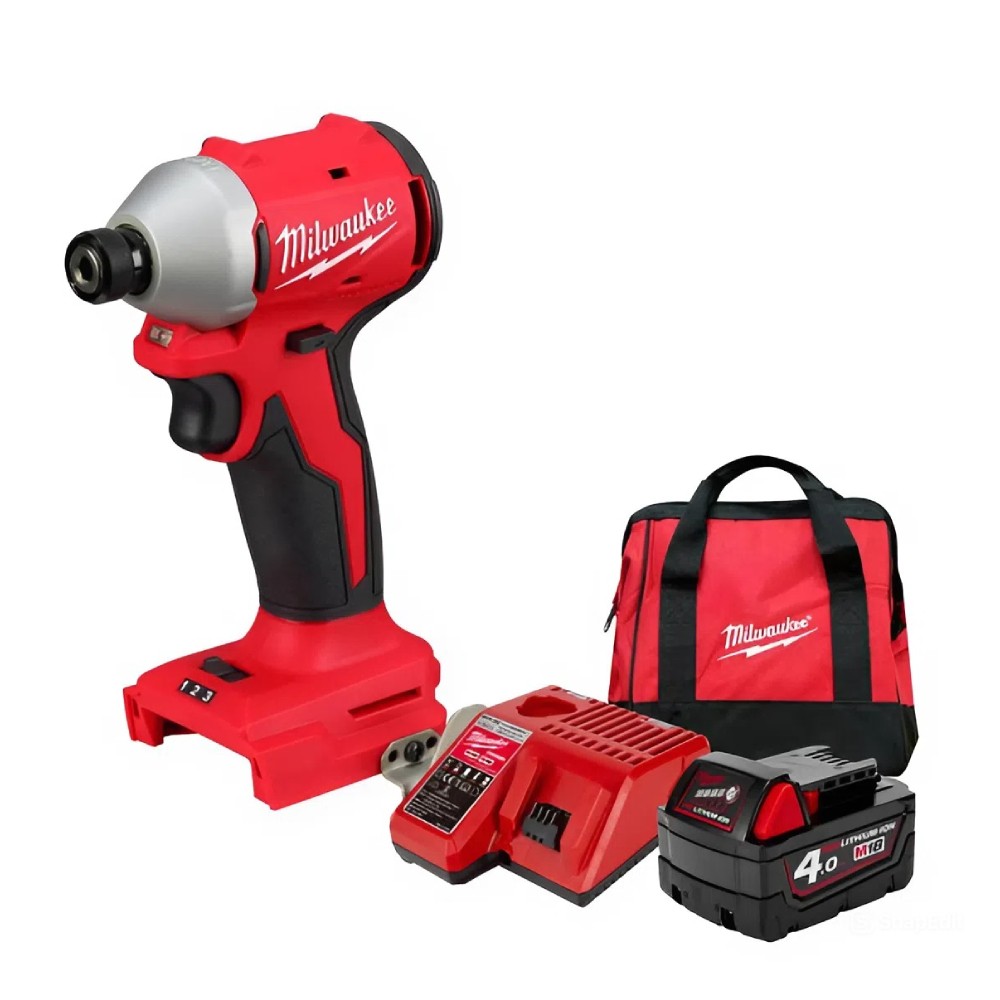 ไขควงกระแทกไร้สาย Milwaukee M18 BLIDR 401B 18V  พร้อมแบตเตอรี่