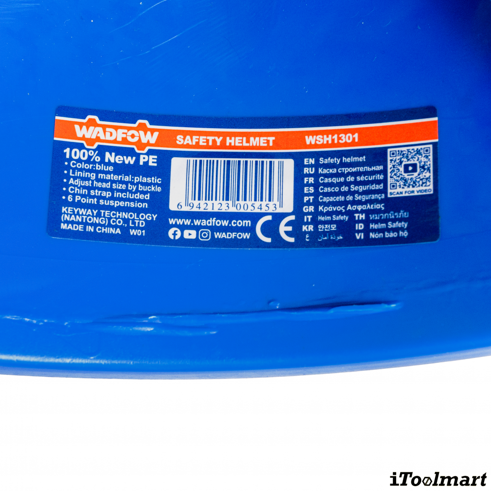 หมวกนิรภัย สีฟ้า WADFOW WSH1301