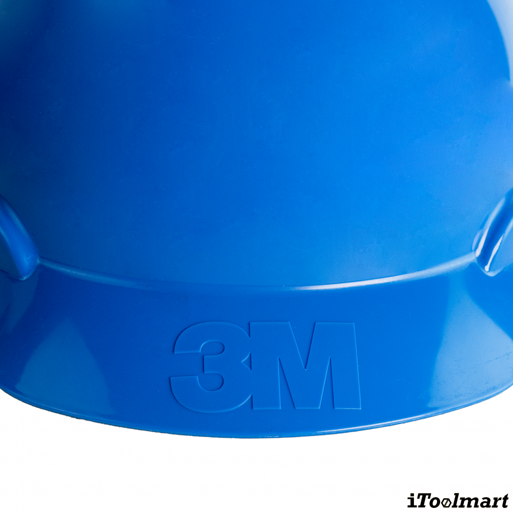 หมวกนิรภัย 3M H 703SFV UV แบบปรับหมุน สีฟ้ามีรูระบาย