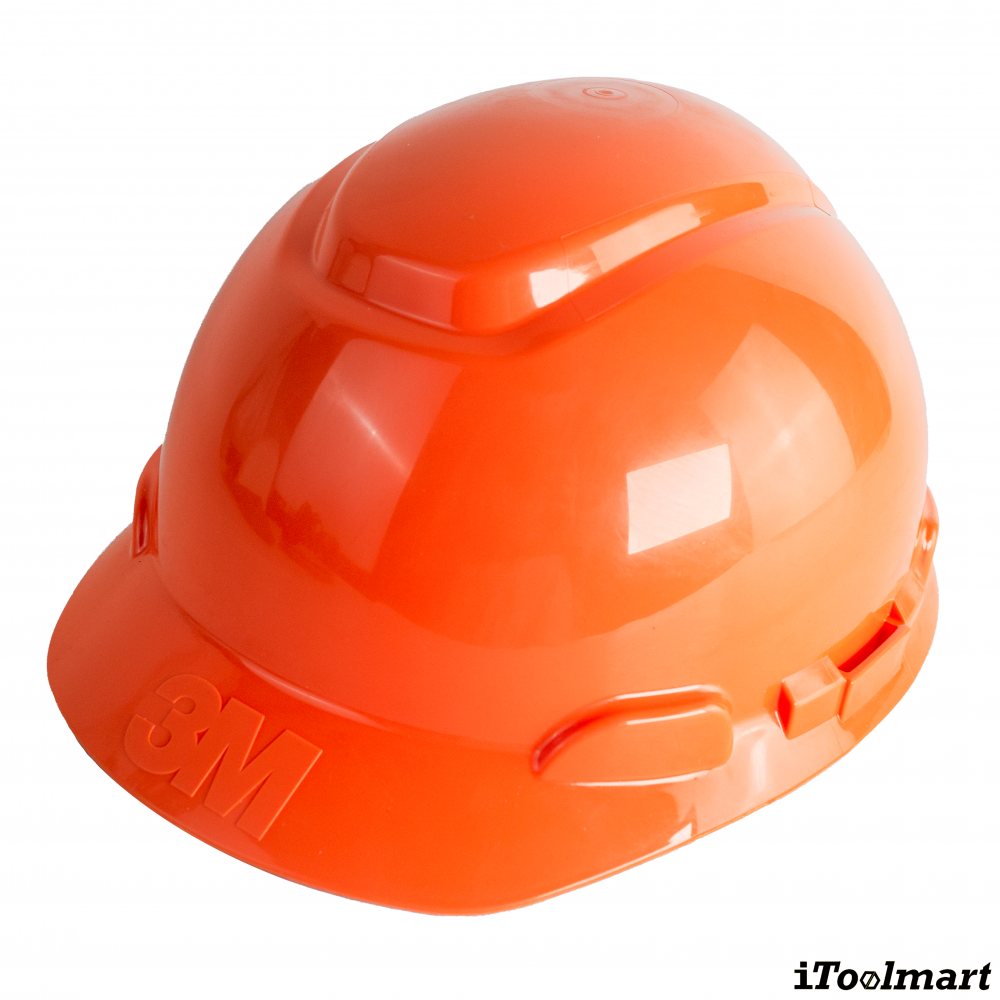 หมวกนิรภัย 3M H 706SFR UV แบบปรับหมุน สีส้ม