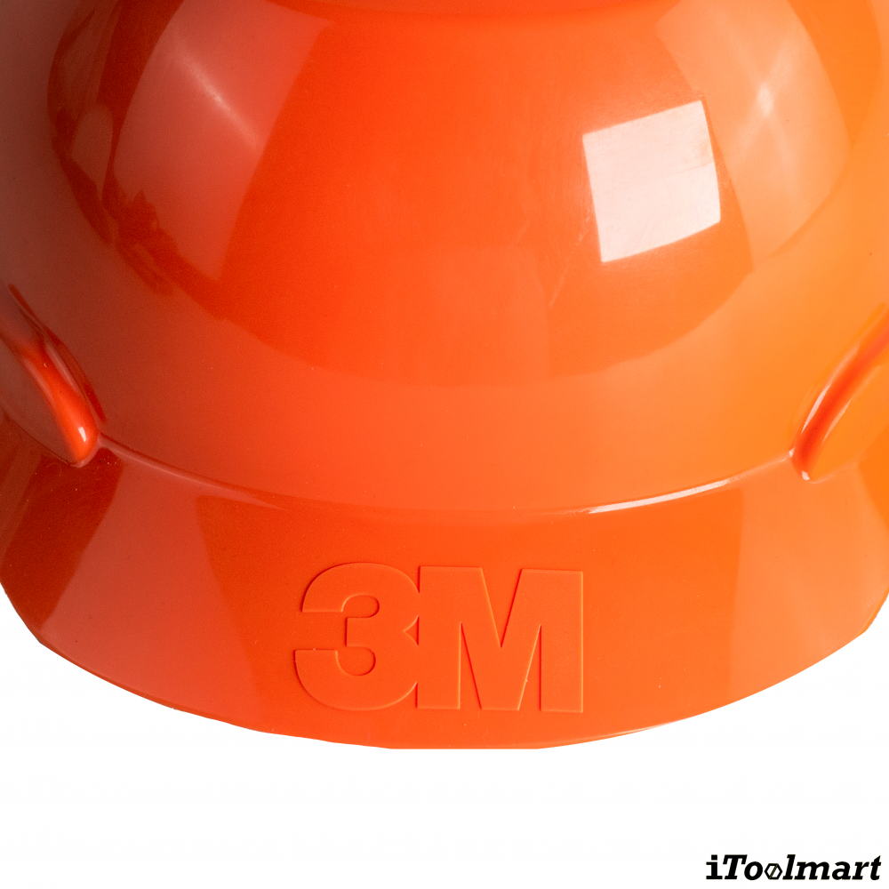 หมวกนิรภัย 3M H 706SFR UV แบบปรับหมุน สีส้ม