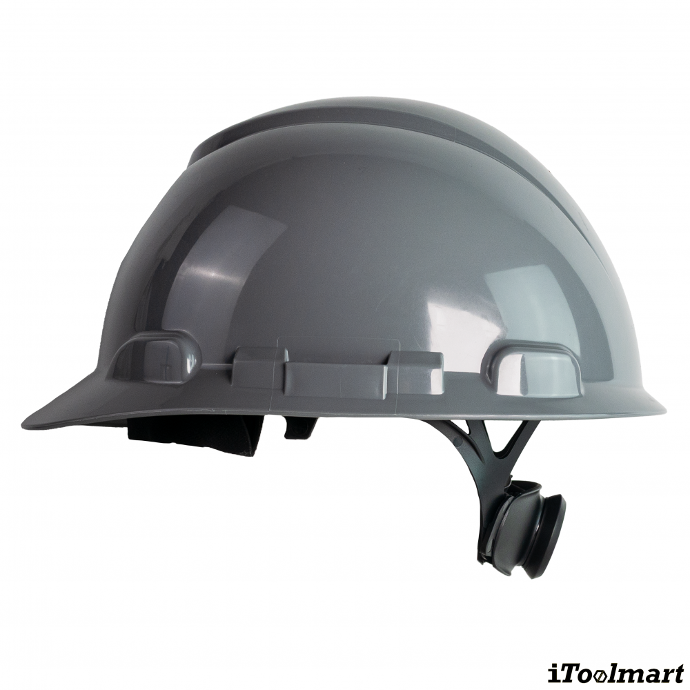 หมวกนิรภัย 3M H 708SFR UV แบบปรับหมุน สีเทา