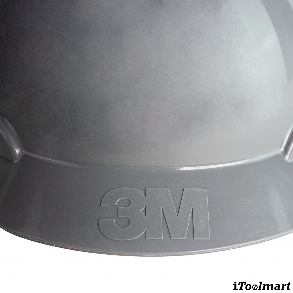 หมวกนิรภัย 3M H 708SFR UV แบบปรับหมุน สีเทา