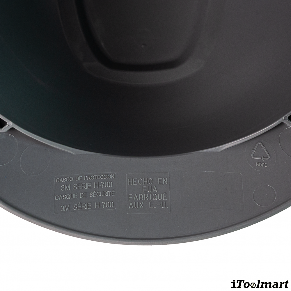 หมวกนิรภัย 3M H 708SFR UV แบบปรับหมุน สีเทา