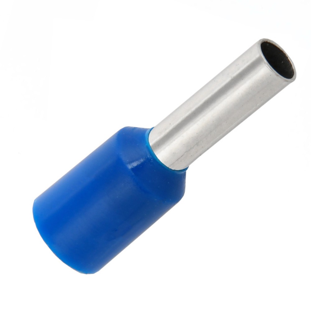 หางปลาคอร์ดเอ็น KST E7508 แบบหุ้ม สีน้ำเงิน ขนาด 0 75 mm² 100 ตัว