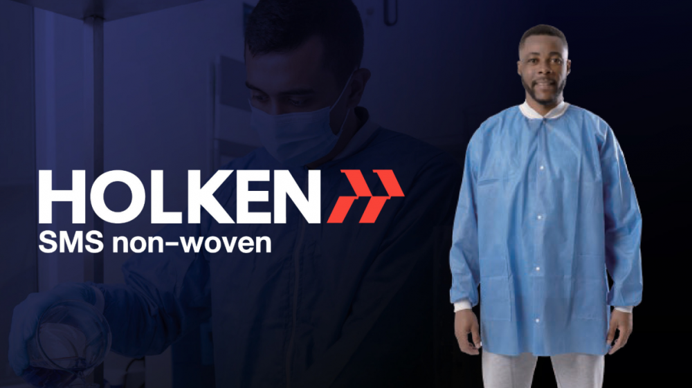ชุดกาวน์ป้องกันฝุ่น สารเคมี HOLKEN L 103 SIZE M