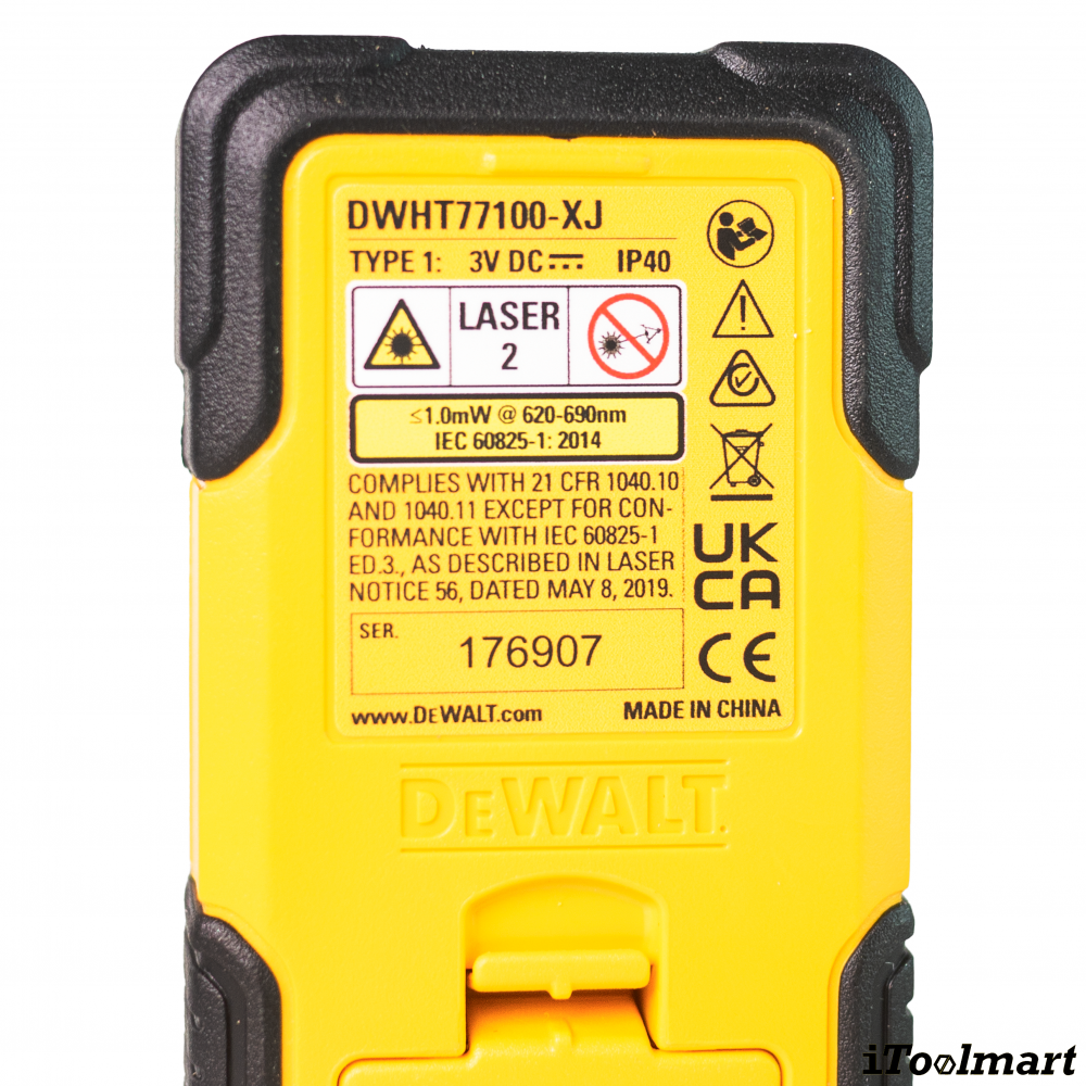 เลเซอร์วัดระยะ Dewalt DWHT77100 XJ ระยะการวัดสูงสุด 30 เมตร