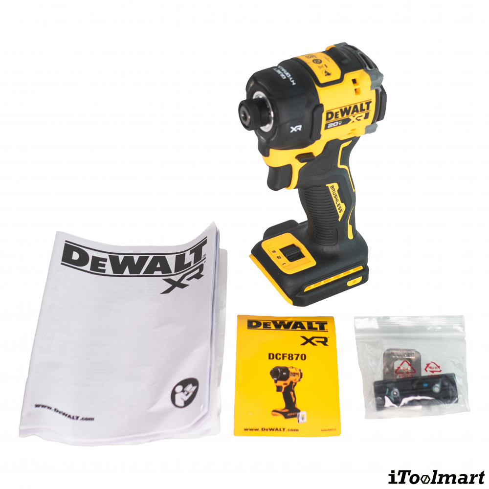 ไขควงกระแทกไร้สาย DEWALT DCF870 ขนาด 1 4 นิ้ว 20V   ตัวเปล่า 