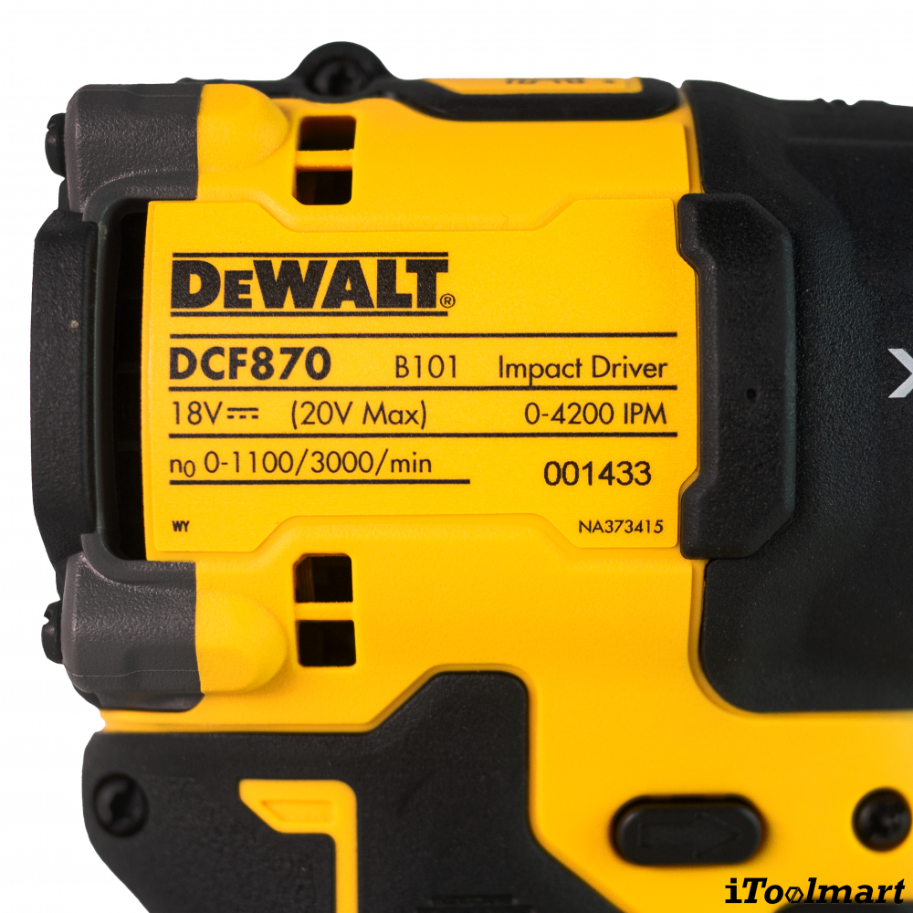 ไขควงกระแทกไร้สาย DEWALT DCF870 ขนาด 1 4 นิ้ว 20V   ตัวเปล่า 