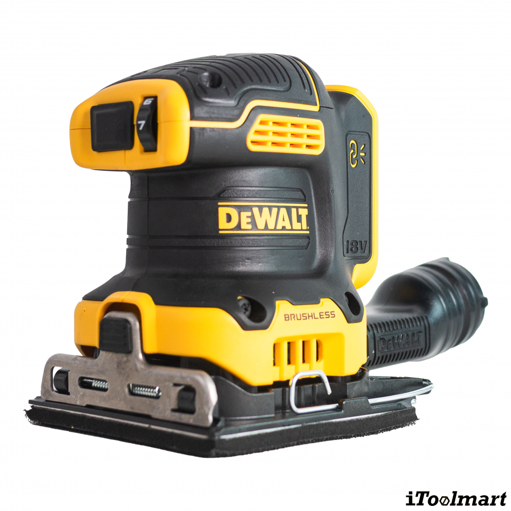 เครื่องขัดกระดาษทราย ไร้สาย DEWALT DCW200N XJ 20V Max ขนาด 1 4 แผ่น  ตัวเปล่า 