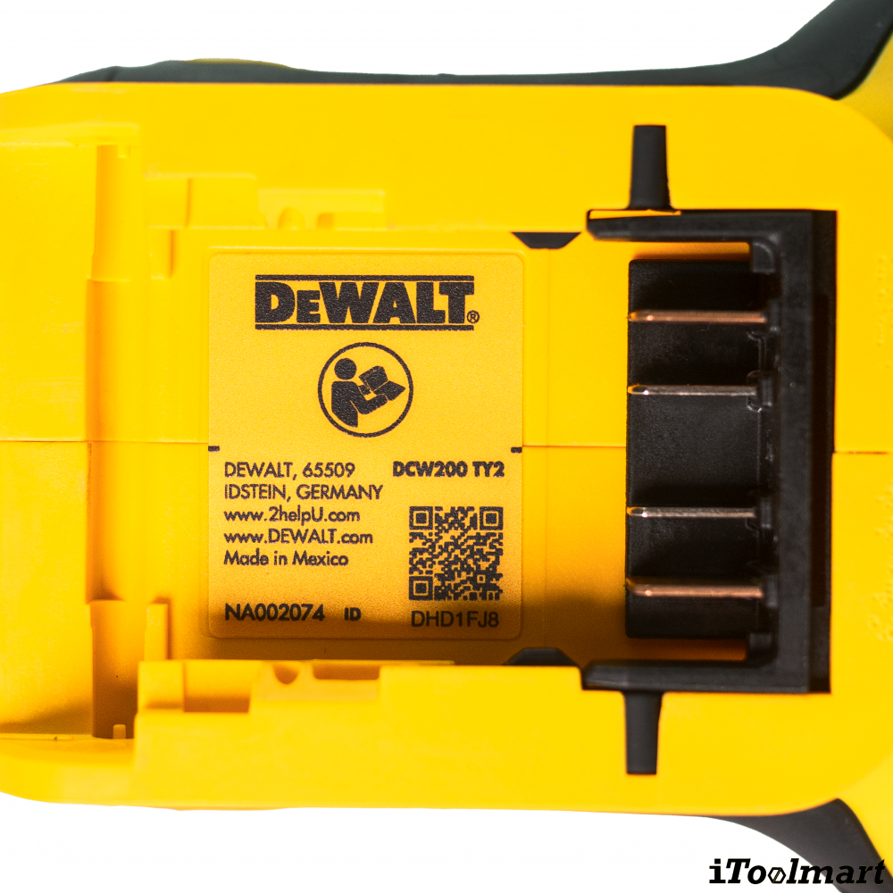 เครื่องขัดกระดาษทราย ไร้สาย DEWALT DCW200N XJ 20V Max ขนาด 1 4 แผ่น  ตัวเปล่า 