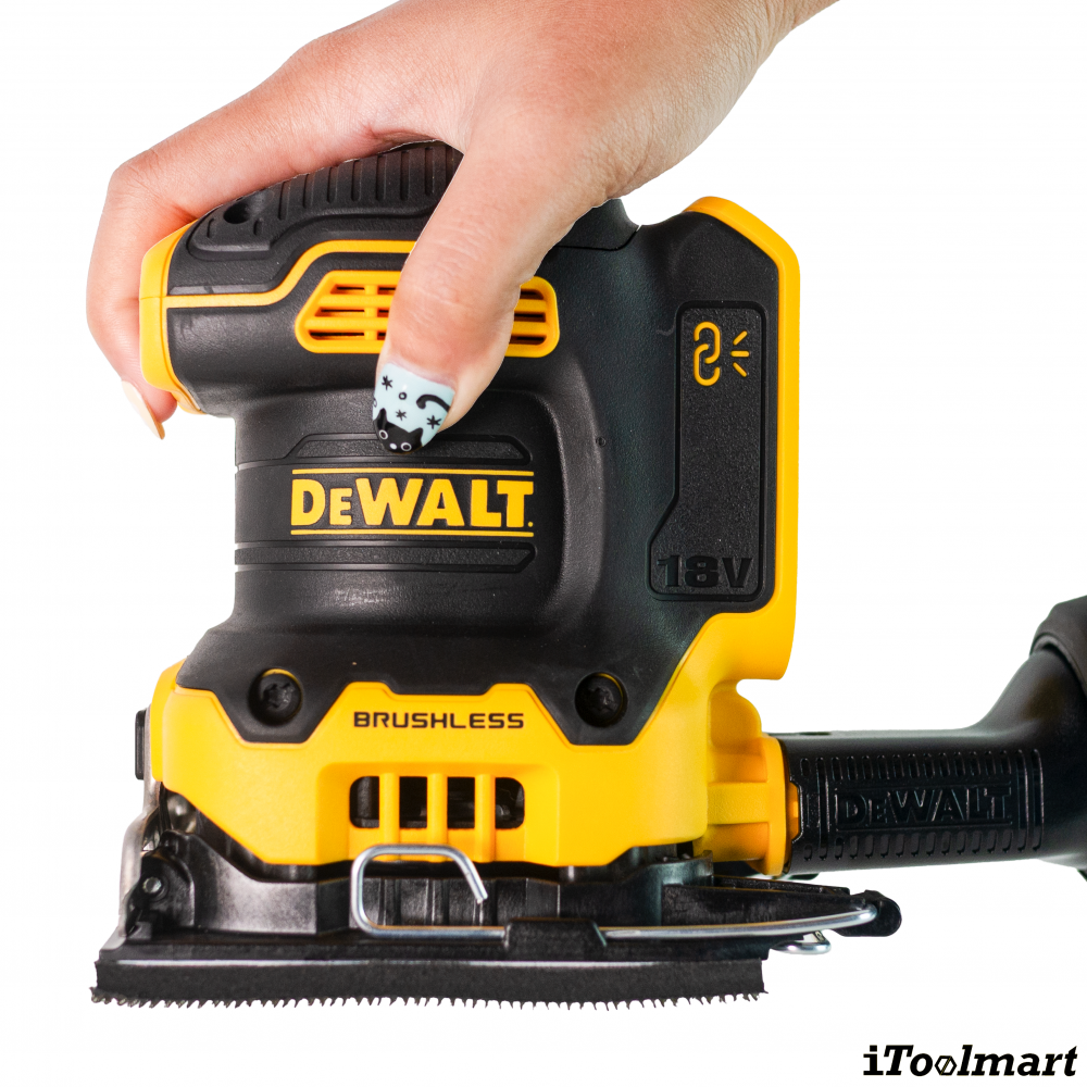 เครื่องขัดกระดาษทราย ไร้สาย DEWALT DCW200N XJ 20V Max ขนาด 1 4 แผ่น  ตัวเปล่า 