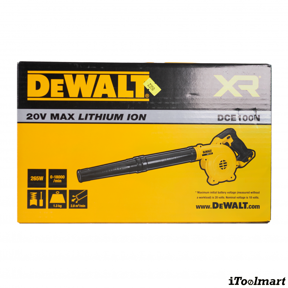 เครื่องเป่าลมไร้สาย 18V  DEWALT DCE100N  ตัวเปล่า 