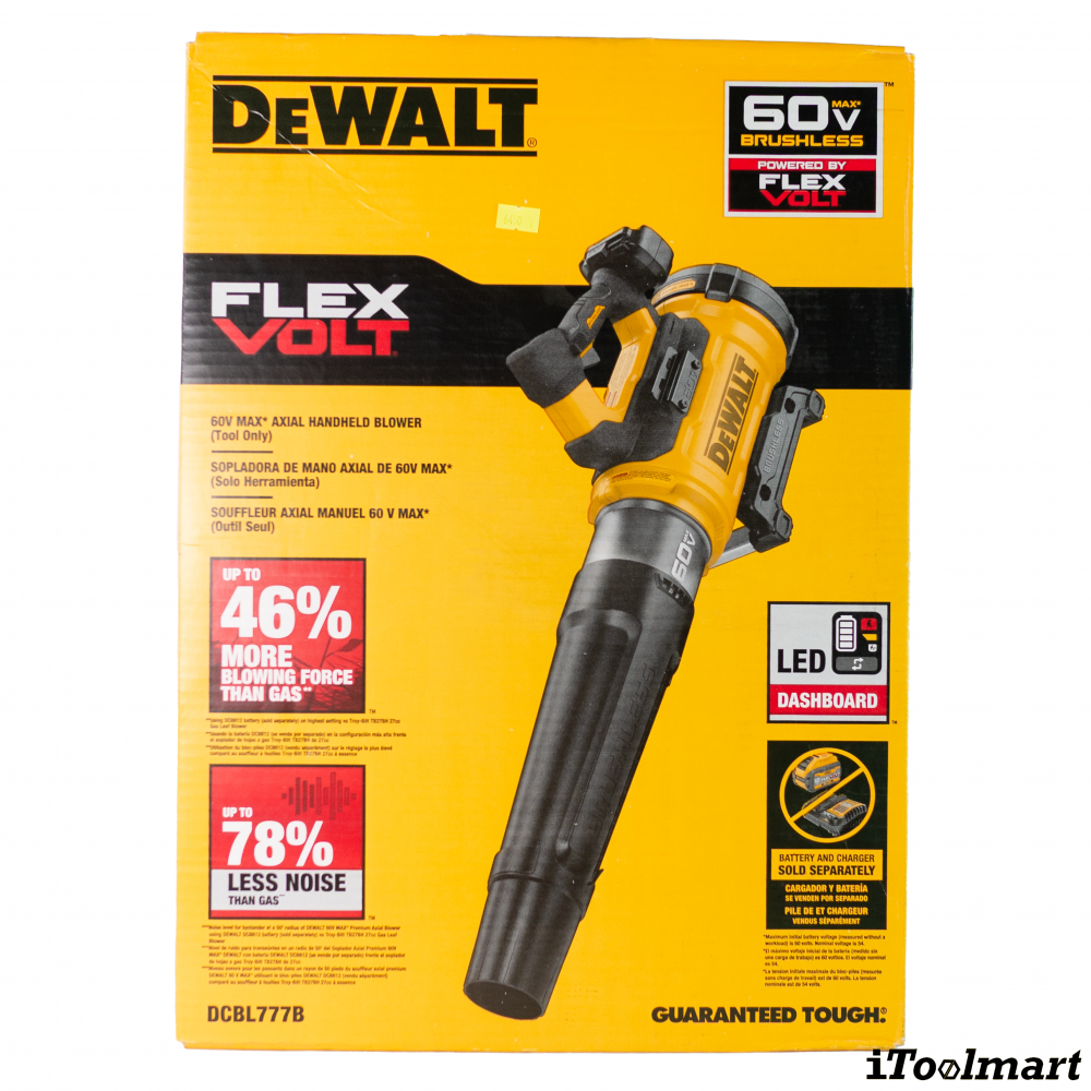 เครื่องเป่าลมไร้สาย DEWALT DCBL777B 54V   ตัวเปล่า 