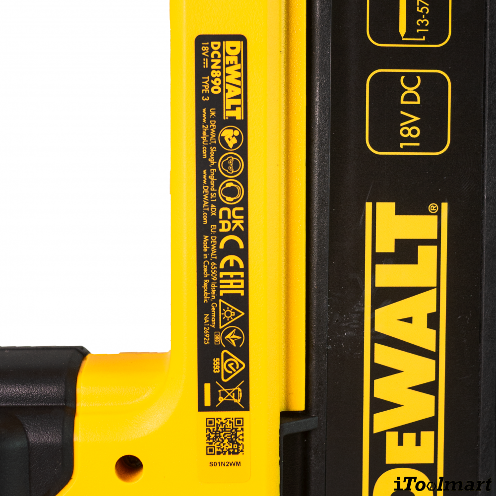 เครื่องยิงตะปูคอนกรีต ไร้สาย DEWALT DCN890 18V XR Li Ion  ตัวเปล่า 