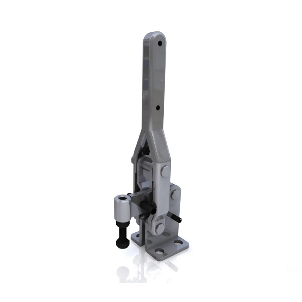 แคลมป์จับชิ้นงาน HOLKEN 10448 Vertical toggle clamp U BAR ฐานตรง แรงยึด 400 kg