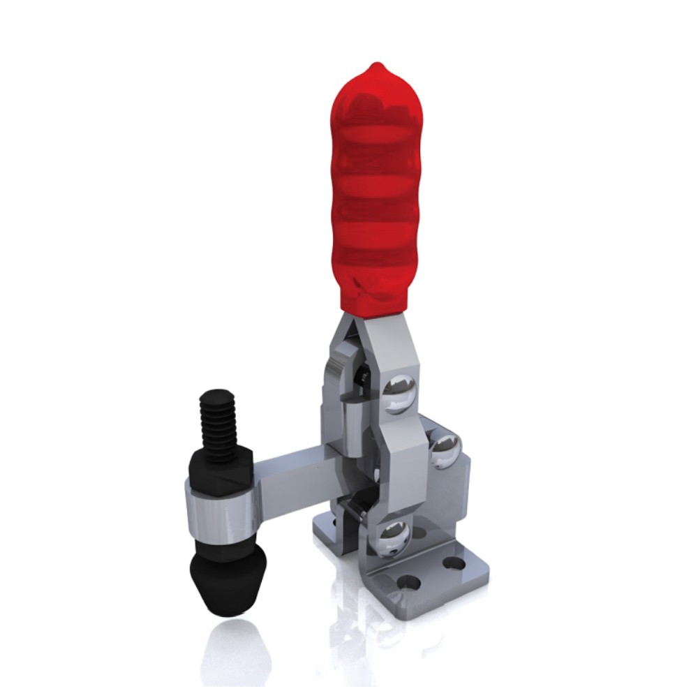 แคลมป์จับชิ้นงาน HOLKEN 12050 Vertical toggle clamp ฐานหน้าแปลน แรงยึด 91 kg