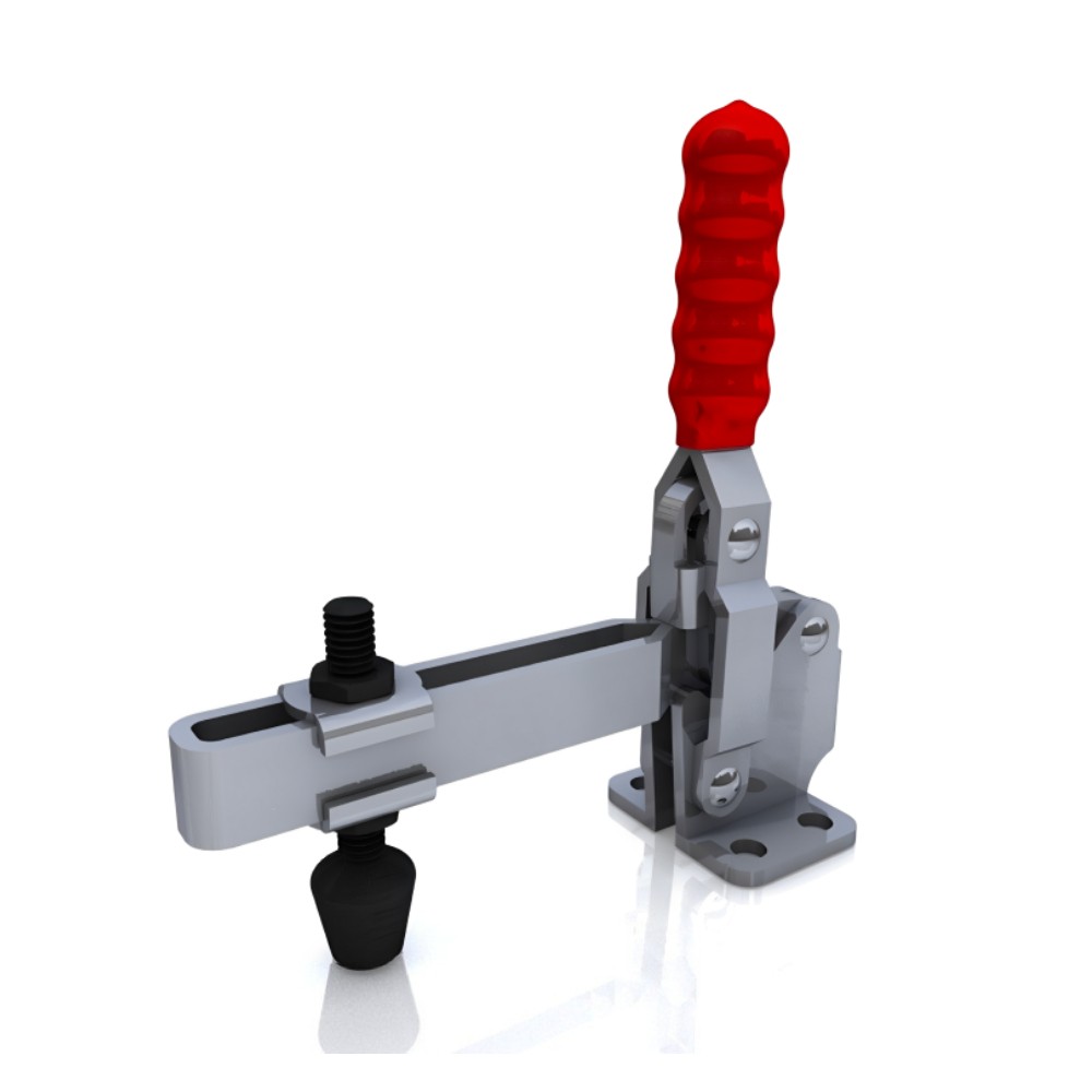 แคลมป์จับชิ้นงาน HOLKEN 12132 Vertical toggle clamp แขนยาว แรงยึด 227 kg