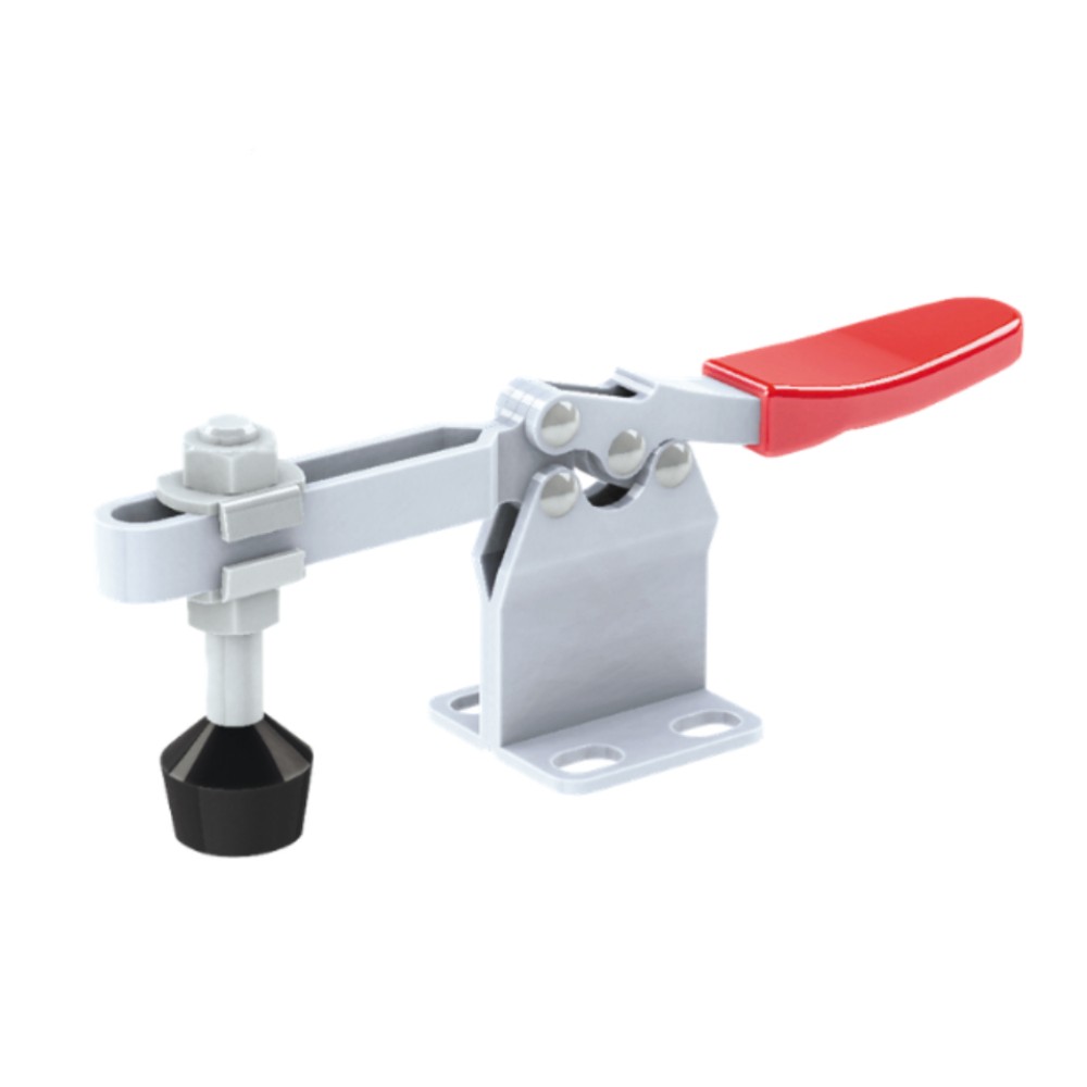 แคลมป์จับชิ้นงาน HOLKEN 201 H Horizontal toggle clamp ฐานสูง แรงยึด 27 kg 