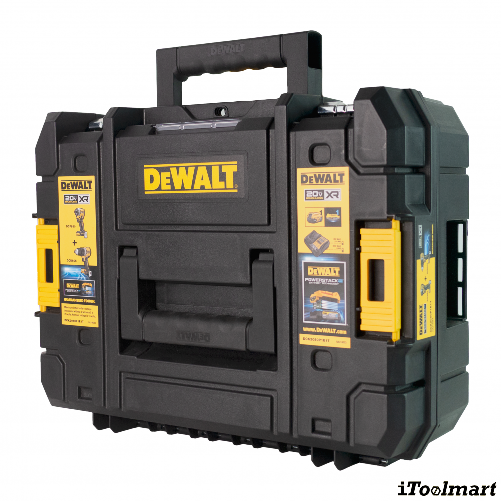 ชุดสว่านกระแทกและไขควงกระแทกไร้สาย Dewalt DCK2050P1E1T B1