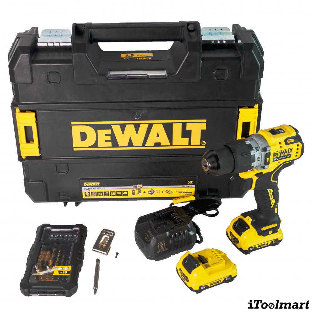 สว่านกระแทกไร้สาย DEWALT DCD706D2A B1 12V
