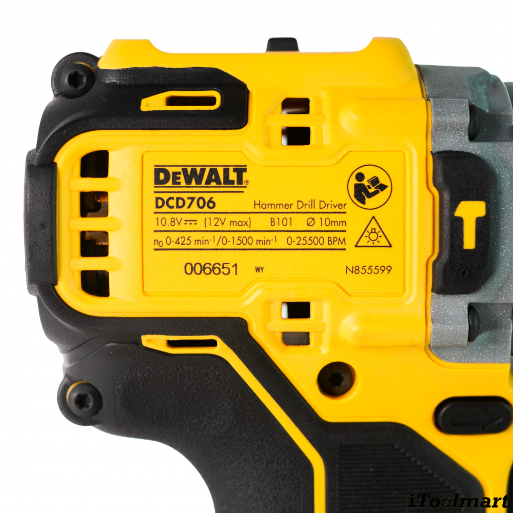 สว่านกระแทกไร้สาย DEWALT DCD706D2A B1 12V