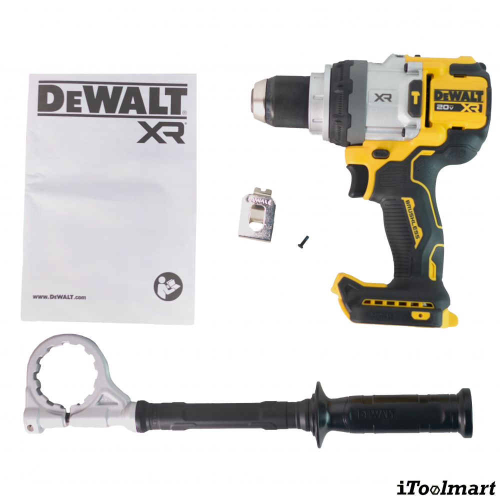 สว่านกระแทกไร้สาย DeWALT DCD1007B 20VMax มอเตอร์ไร้แปรงถ่าน แรงบิดสูงสุด 169 นิวตันเมตร  ตัวเปล่า 