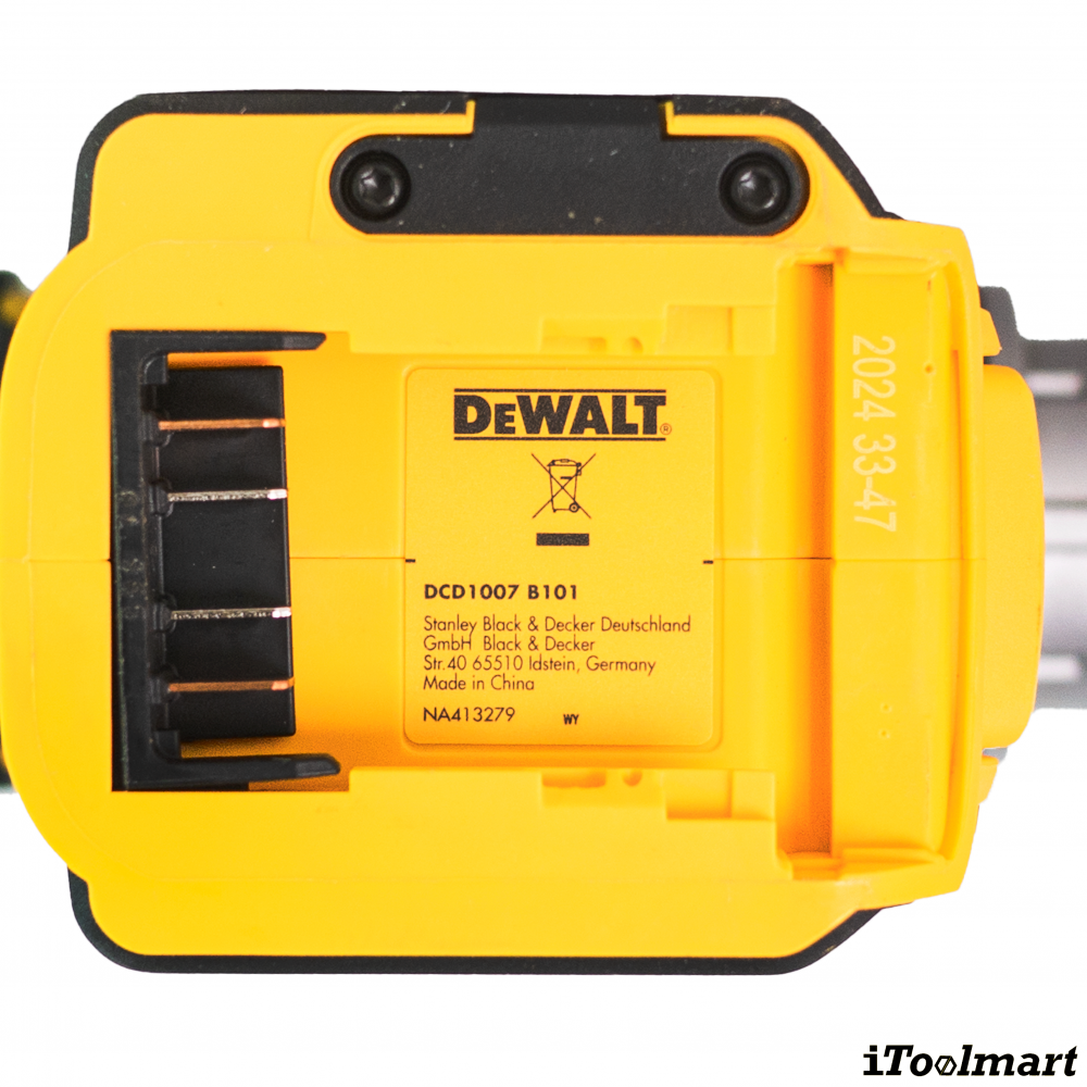 สว่านกระแทกไร้สาย DeWALT DCD1007B 20VMax มอเตอร์ไร้แปรงถ่าน แรงบิดสูงสุด 169 นิวตันเมตร  ตัวเปล่า 