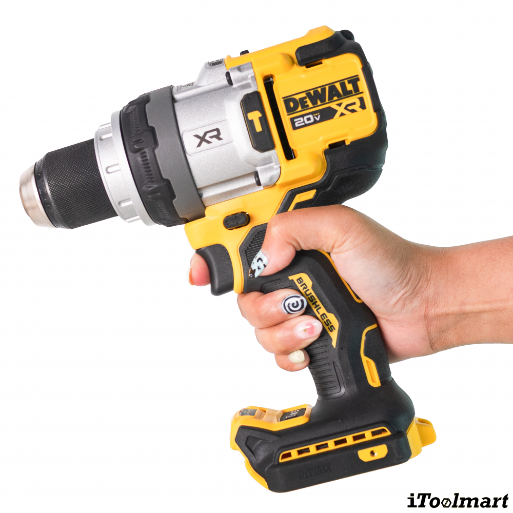 สว่านกระแทกไร้สาย DeWALT DCD1007B 20VMax มอเตอร์ไร้แปรงถ่าน แรงบิดสูงสุด 169 นิวตันเมตร  ตัวเปล่า 