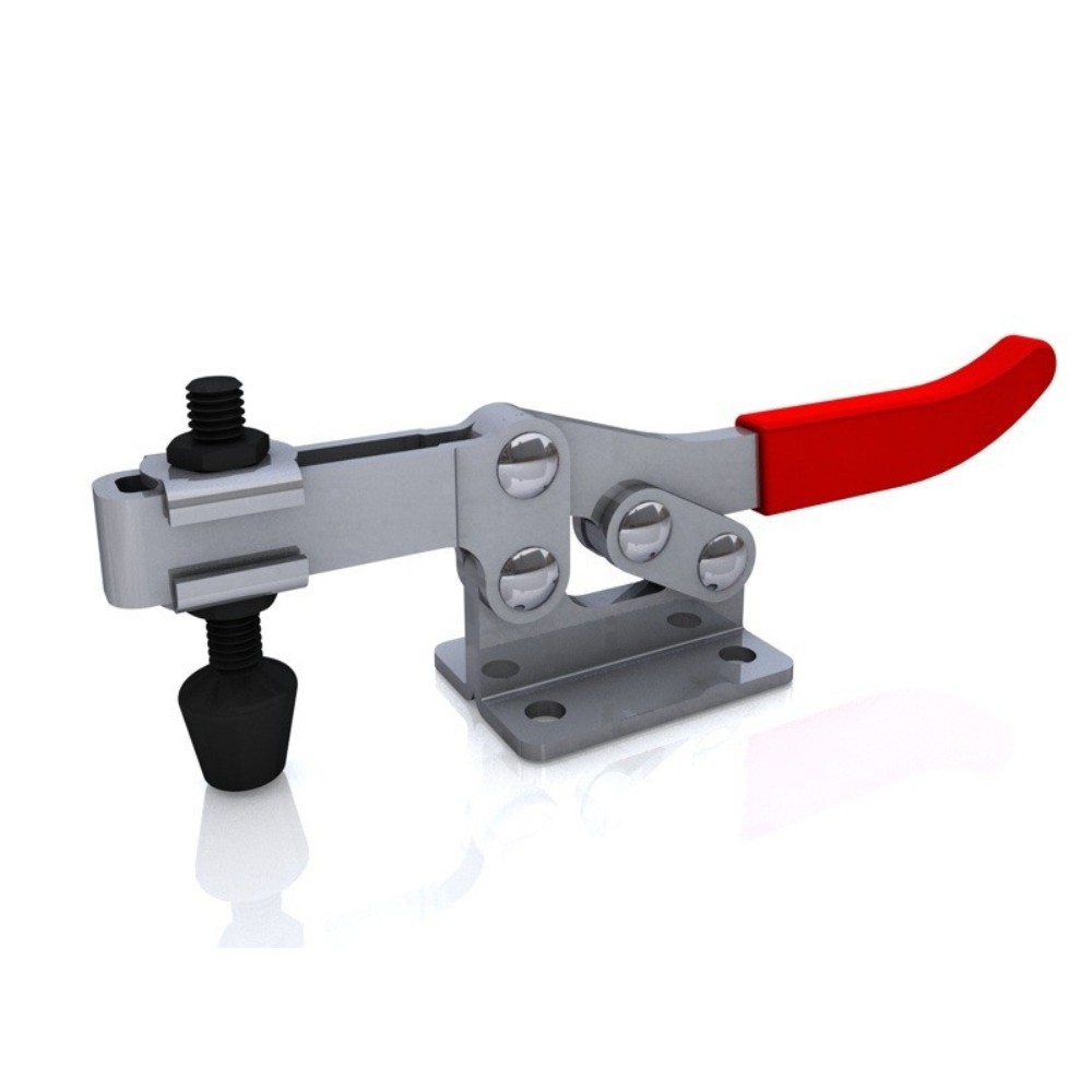 แคลมป์จับชิ้นงาน HOLKEN 203F Horizontal toggle clamp ฐานหน้าแปลน แรงยึด 227 kg 