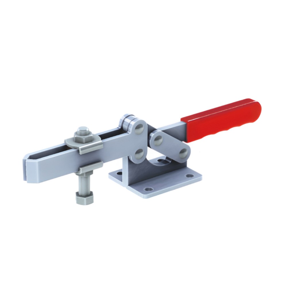 แคลมป์จับชิ้นงาน HOLKEN 204 GBL Horizontal toggle clamp แขนยาว แรงยึด 630 kg  ฐานต่ำ 