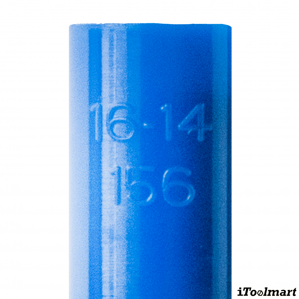 หางปลาหัวเสียบตัวเมีย KST FRFNYD2 156 แบบกลม สีน้ำเงิน ขนาด 2 5 mm² 100 ตัว