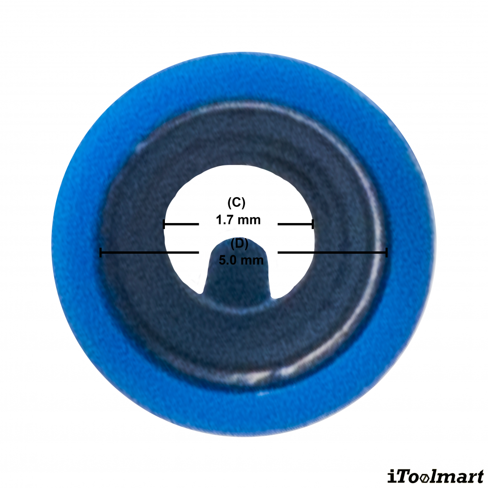 หางปลาหัวเสียบตัวเมีย KST FRFNYD2 156 แบบกลม สีน้ำเงิน ขนาด 2 5 mm² 100 ตัว