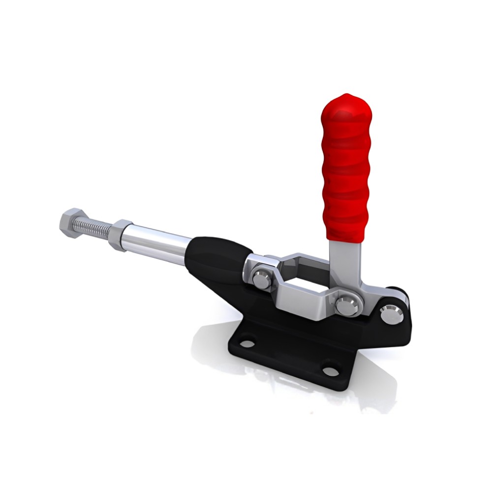แคลมป์จับชิ้นงาน HOLKEN 305 E Push Pull Toggle Clamp ด้ามจับทำมุม 90° แรงยึด 386 kg