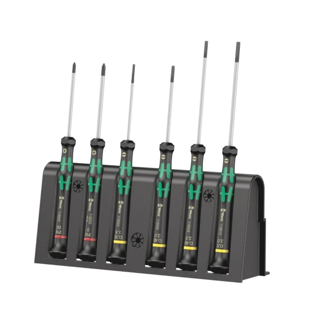 ชุดไขควง Wera 2035 6 A Screwdriver set   rack 05118150001 electronic applications ชุด 6 ชิ้น