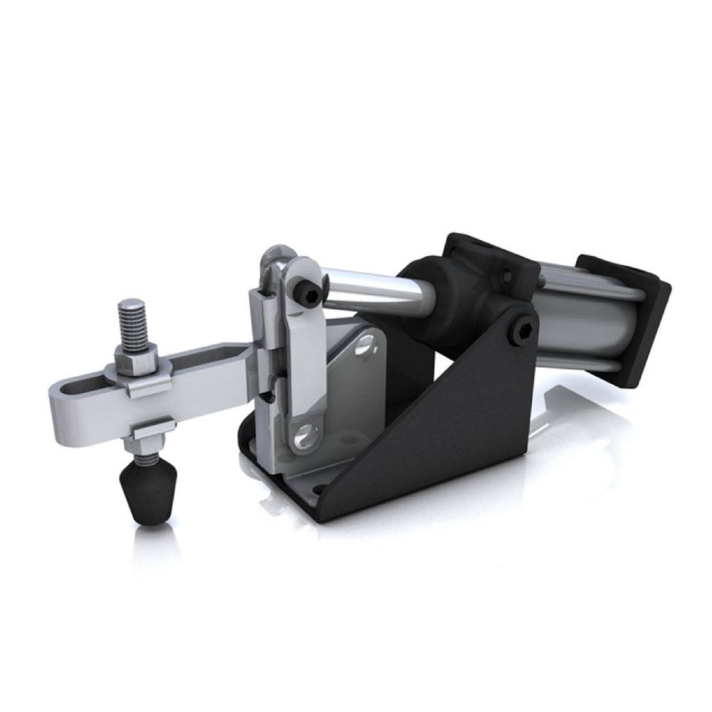 แคลมป์จับชิ้นงาน HOLKEN 12265 A Pneumatic Toggle Clamp แรงยึด 340 kg