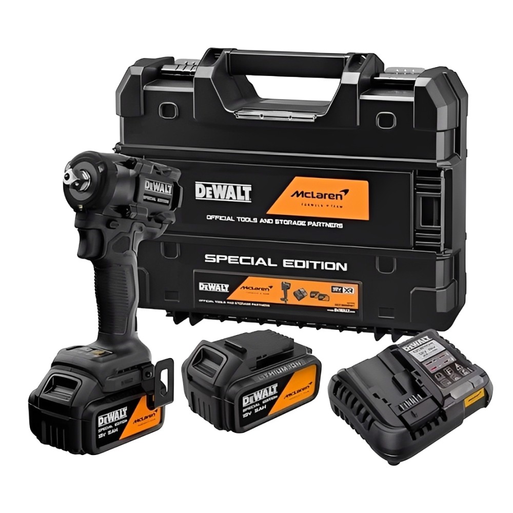 บล็อกกระแทกไร้สาย DEWALT DCF92MP2T QWP 18V พร้อมแบตเตอรี่ 5Ah 2 ก้อน และแท่นชาร์จ 